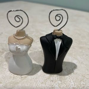 Bride/Groom place card holders